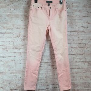 Ralph Lauren Women's Pink Stretch Jeans Size 4